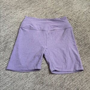 Beyond Yoga Lavender Cross-Over Bike Shorts
